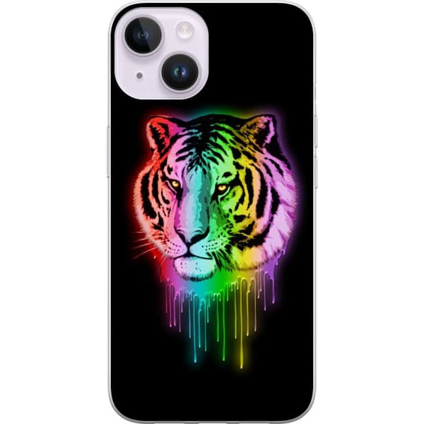 Kompatibelt Mobildeksel til Apple iPhone 14 Tiger
