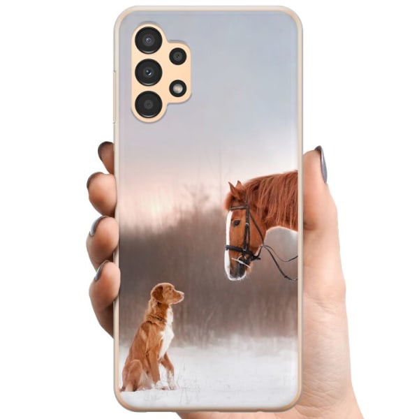 Samsung Galaxy A13 TPU Mobilcover Hest & Hund