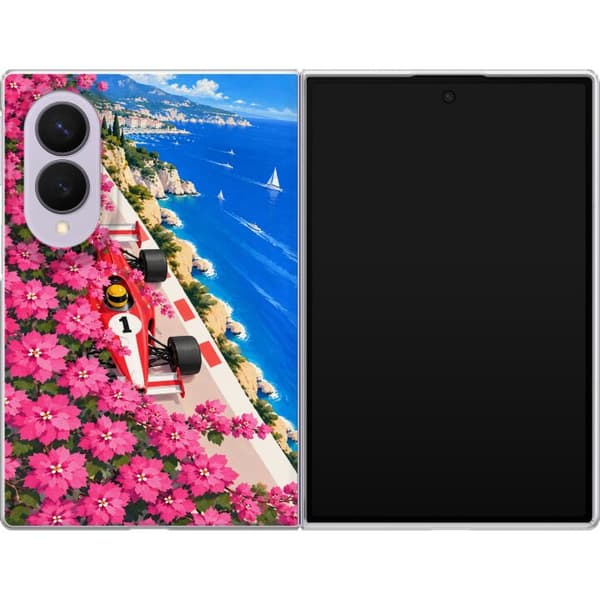 Kompatibelt Mobildeksel til Samsung Galaxy Z Fold8 Rosa blomsteracing rosa