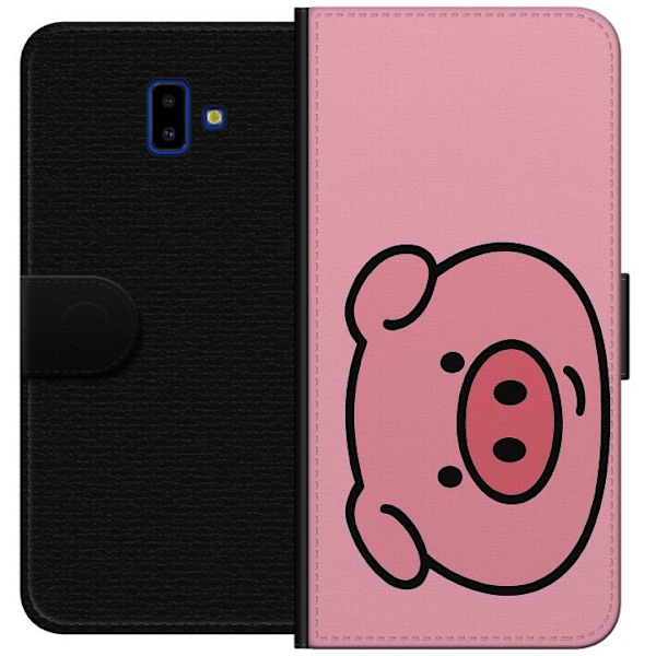 Samsung Galaxy J6+ Plånboksfodral Kawaii Piggy