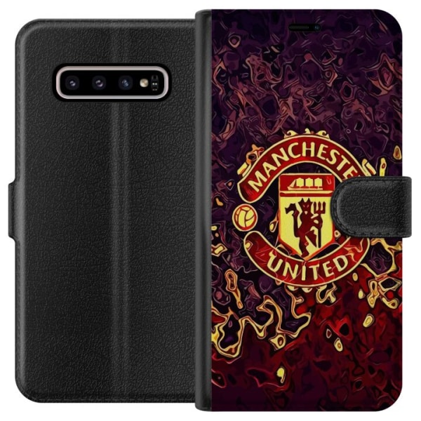 Samsung Galaxy S10+ Lompakkokotelo Manchester United