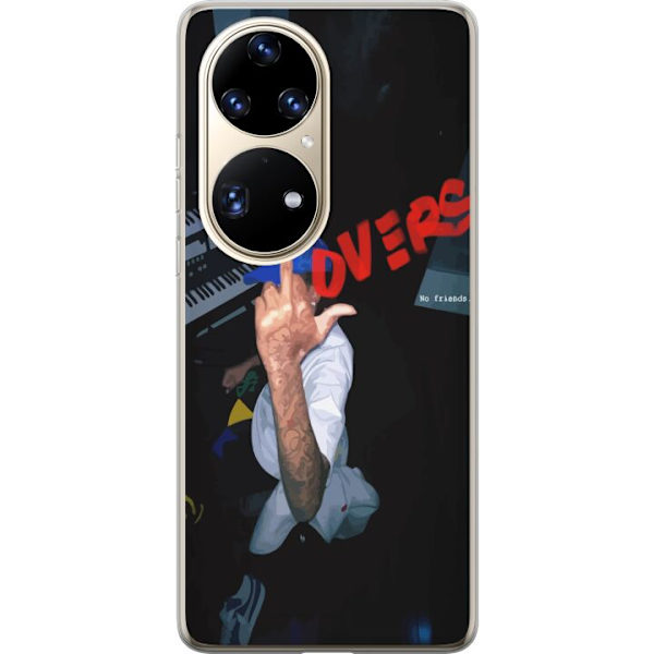 Huawei P50 Pro Gennemsigtig cover Kærlighed Mystik Design Romantisk Motiv Populært Grafisk Mønster Mode Stil