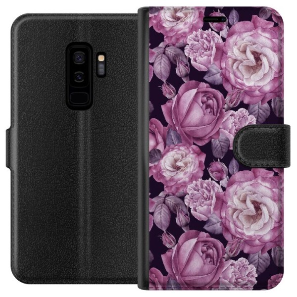 Samsung Galaxy S9+ Lommeboketui Blomster