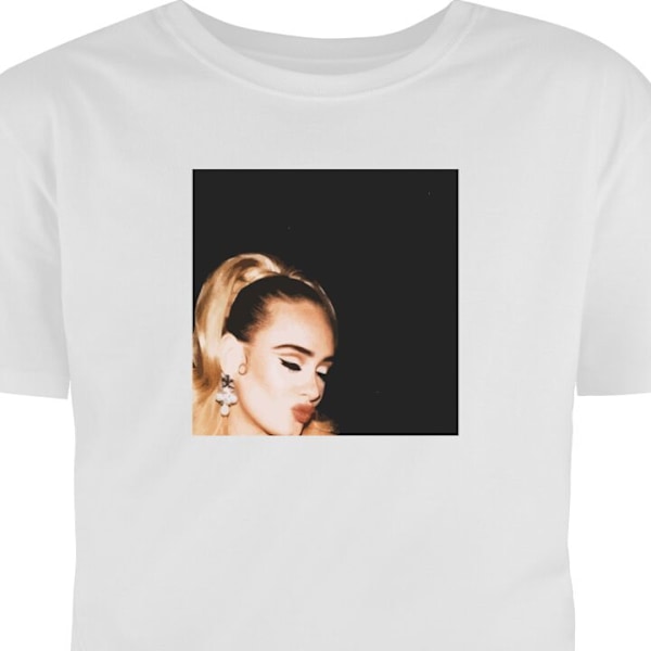 T-shirt til Voksen | Klassisk Voksen T-shirt Adele hvid L