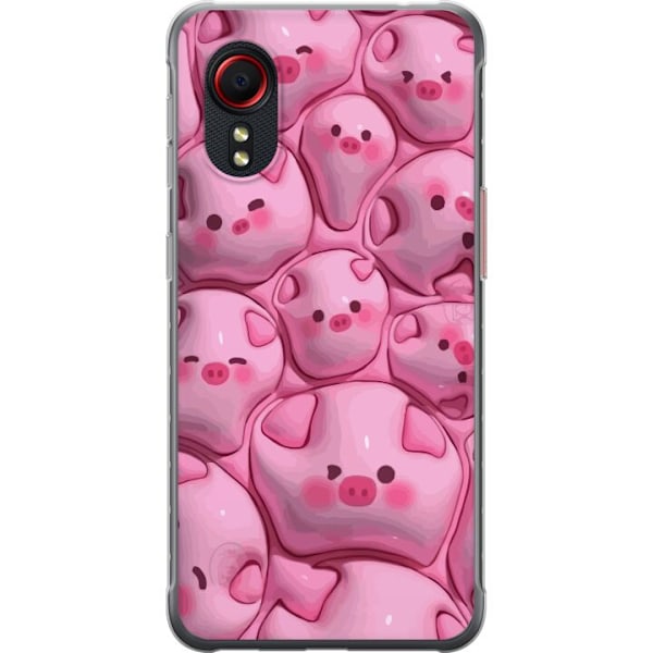 Samsung Galaxy Xcover 5 Gennemsigtig cover Boblende Grise