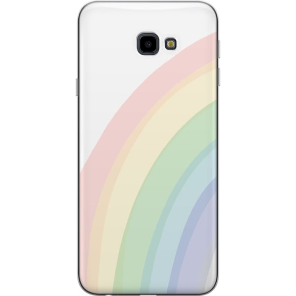 Samsung Galaxy J4+ Gennemsigtig cover Regnbuen