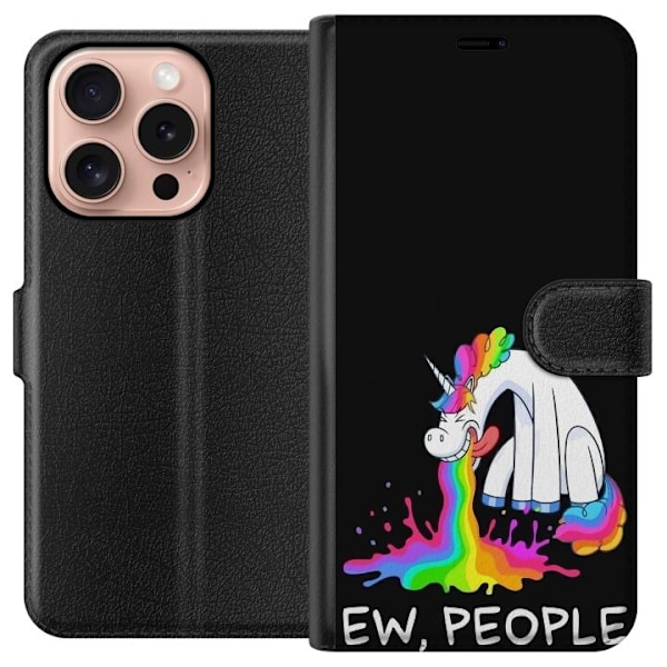 Apple iPhone 16 Pro Tegnebogsetui EW People Unicorn