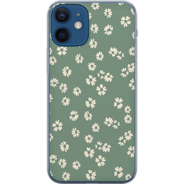Apple iPhone 12  Gennemsigtig cover Blomsterdrøm - Farverigt Blomstermønster