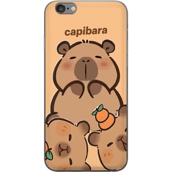 Kompatibel Mobilcover til Apple iPhone 6 Plus Capybara sød figur sød trendy samler