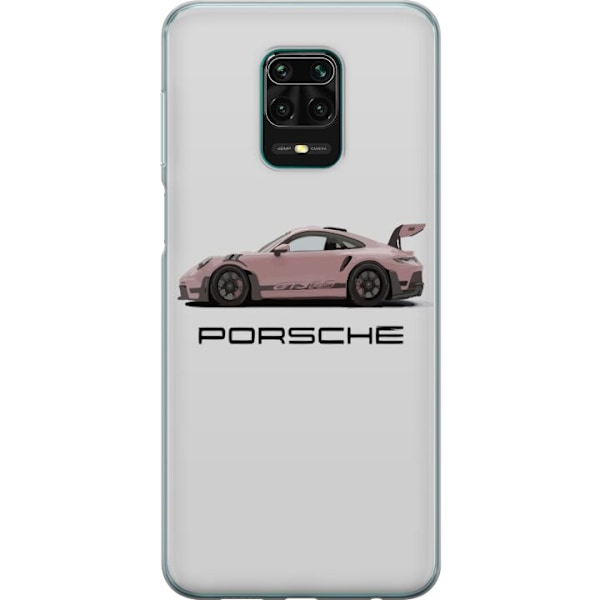 Xiaomi Redmi Note 9 Pro Gjennomsiktig deksel Porsche 911 Pink