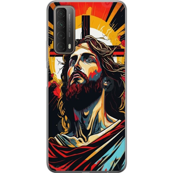 Huawei P smart 2021 Läpinäkyvä kuori Jeesus ja Kortti - uskonnollinen motiivi syvällä symboliikalla