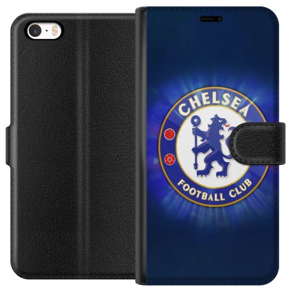 Apple iPhone 5 Tegnebogsetui Chelsea Fodbold