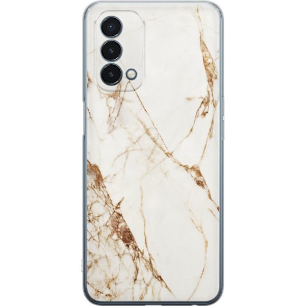 OnePlus Nord N200 5G Genomskinligt Skal Vit marmor