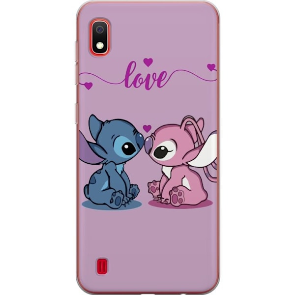 Samsung Galaxy A10 Genomskinligt Skal Lilo & Stitch – Angel Edition