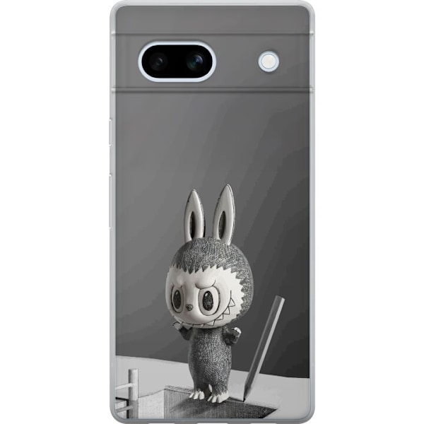 Google Pixel 7a Läpinäkyvä kuori Pop Mart MEGA LABUBU LABUB