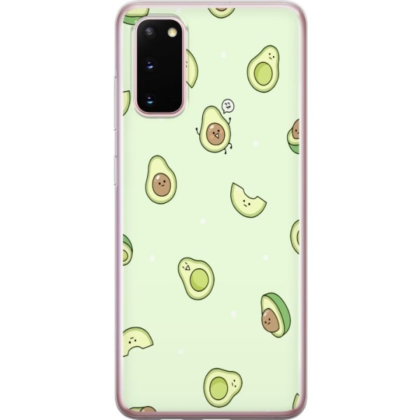 Samsung Galaxy S20 Gennemsigtig cover Avocado Mønster