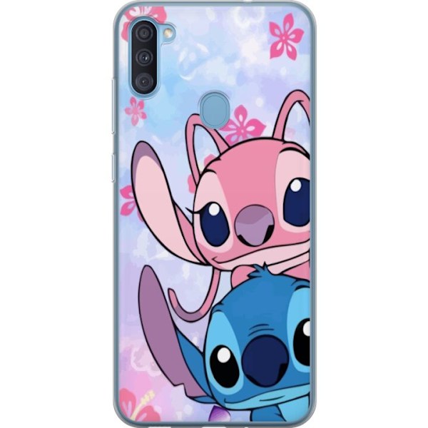 Samsung Galaxy A11 Läpinäkyvä kuori Stitch & Angel