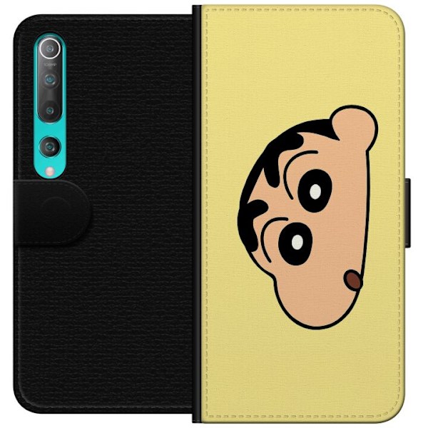 Xiaomi Mi 10 5G Tegnebogsetui Peeking Shinchan