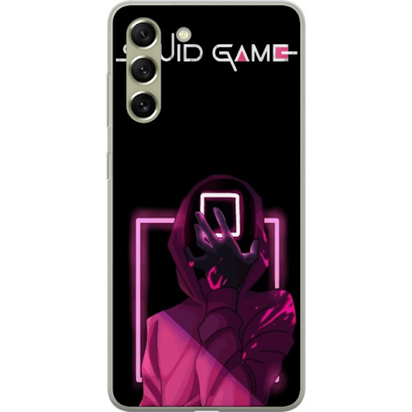 Samsung Galaxy S21 FE 5G Läpinäkyvä kuori Squid Game Teema Suosittu Sarja Motiivi Graafinen Ikoninen Suunnittelu Aasialainen Popkulttuuri Jännitys