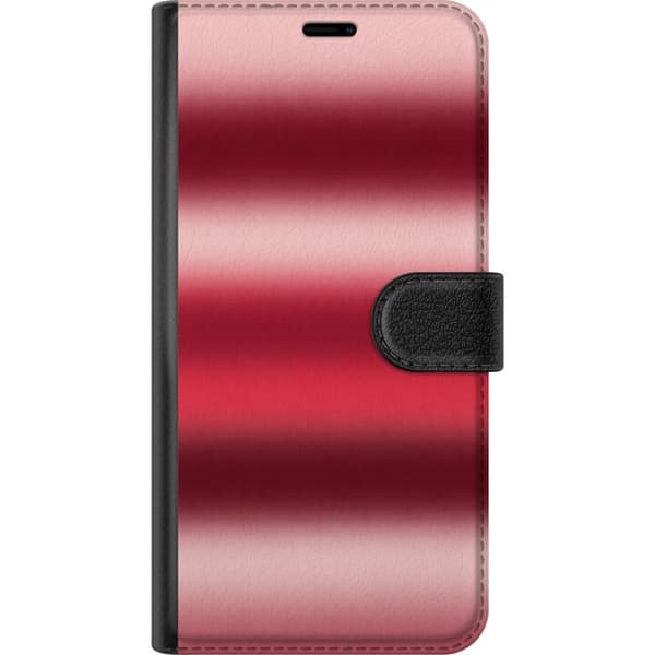 Kompatibelt Lommeboketui til Xiaomi 12 Pro Vinrød gradient rød