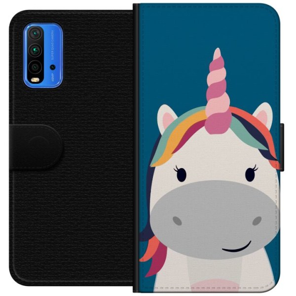 Xiaomi Redmi Note 9 4G Plånboksfodral Enhörning / Unicorn