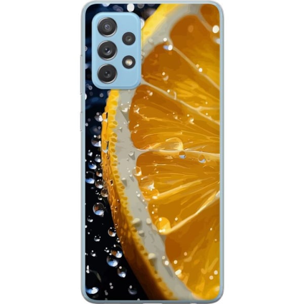 Samsung Galaxy A72 5G Läpinäkyvä kuori Appelsiini