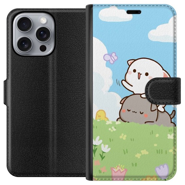 Apple iPhone 16 Pro Max Lommeboketui Kawaii Sommerfugl