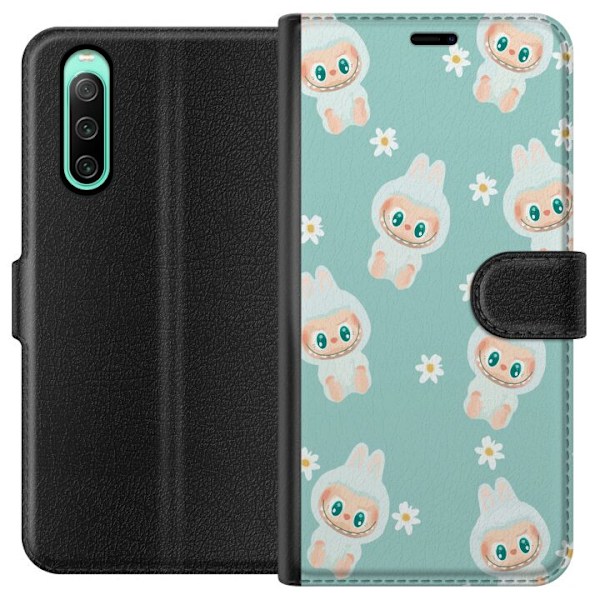 Sony Xperia 10 IV Lompakkokotelo Labubu Candy Vibes