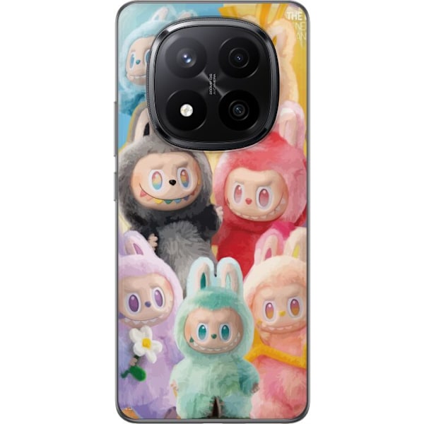Xiaomi Redmi Note 14 Pro+ Genomskinligt Skal Labubu Sketch Style – Handritat monster i tusch