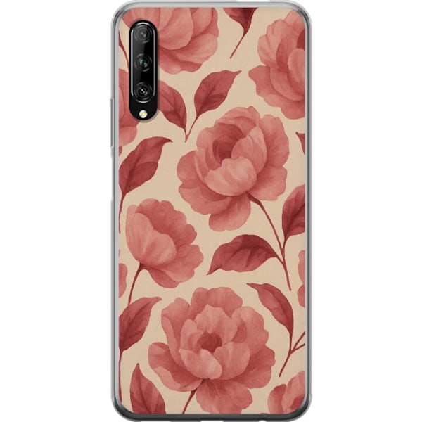Huawei P smart Pro 2019 Läpinäkyvä kuori Ruusun Kukinta
