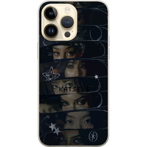 Kompatibelt Mobilskal till Apple iPhone 15 Pro Max KATSEYE svart