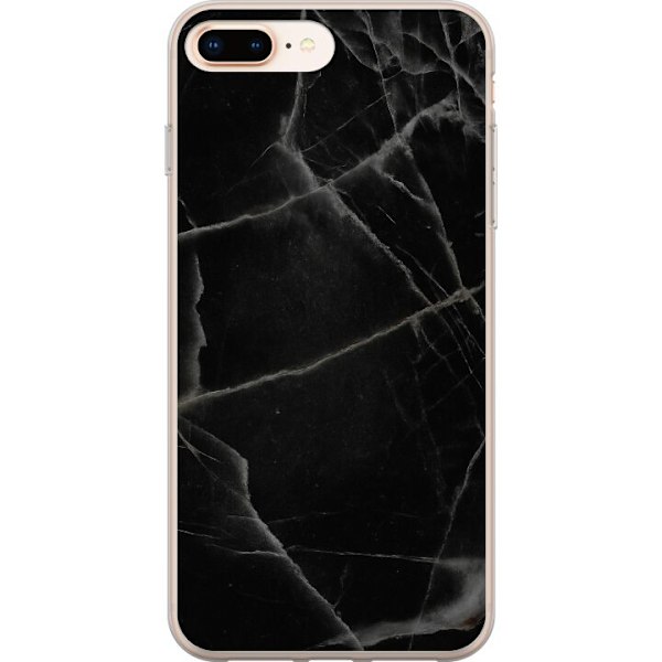 Apple iPhone 7 Plus Läpinäkyvä kuori Musta marmori