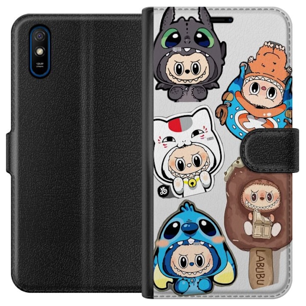 Xiaomi Redmi 9A Lommeboketui Labubu figure samling - Pop Mart