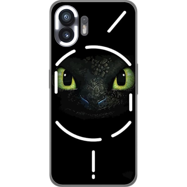 Nothing Phone (2) Genomskinligt Skal How to Train Your Dragon (Draktränaren)