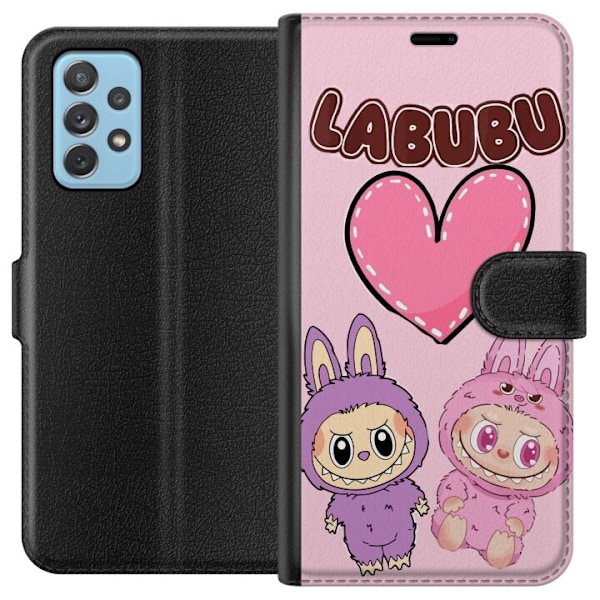 Samsung Galaxy A72 5G Plånboksfodral Labubu Pink Monster