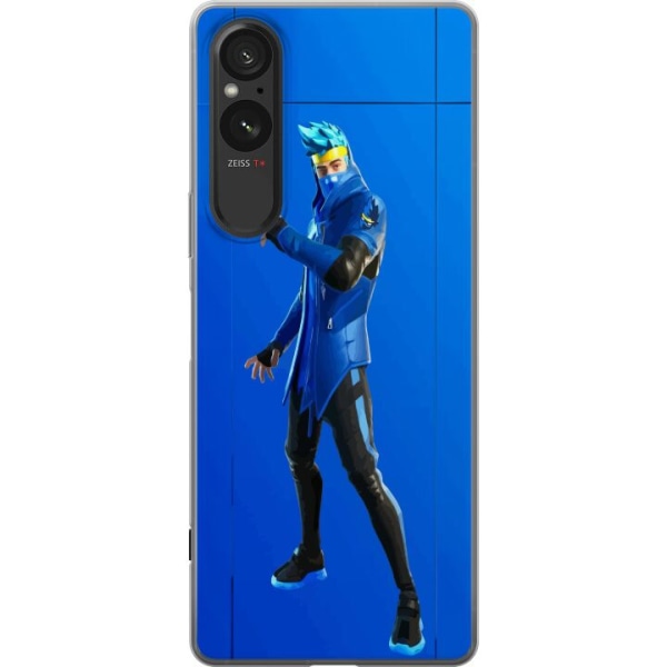 Sony Xperia 5 V Gennemsigtig cover Fortnite - Ninja Blue