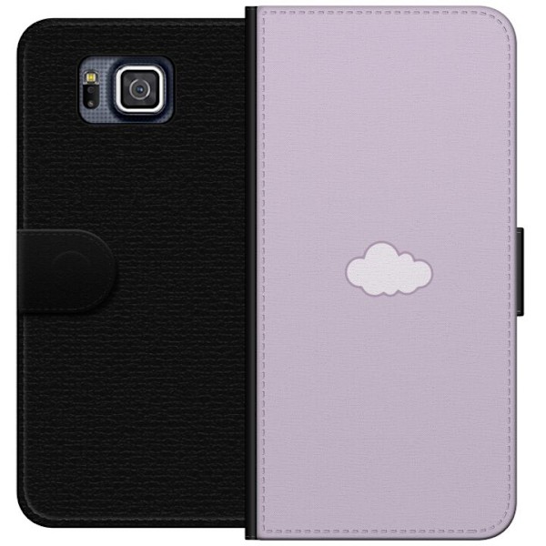 Samsung Galaxy Alpha Lompakkokotelo Lila Pilvi - minimalistine