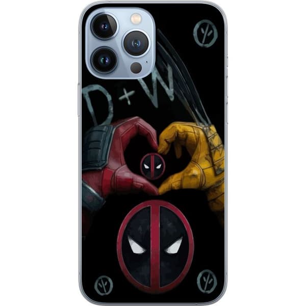 Kompatibelt Mobildeksel til Apple iPhone 13 Pro Max Deadpool & Wolverine Kjærlighet