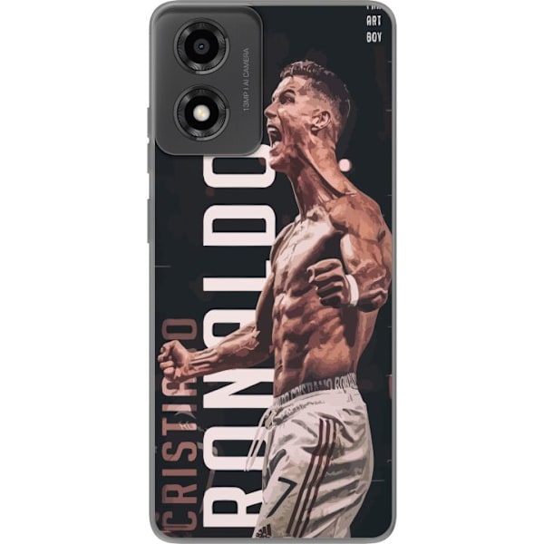 Motorola Moto E14 Gennemsigtig cover Ronaldo