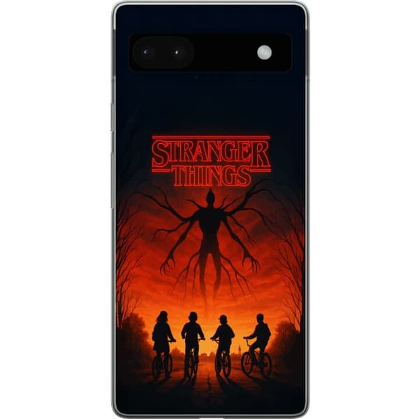 Kompatibelt Mobildeksel til Google Pixel 6a Stranger Things Eleven Mike Dustin Hawkins eventyr