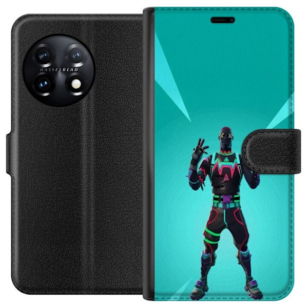 OnePlus 11R Tegnebogsetui sort ridder fortnite
