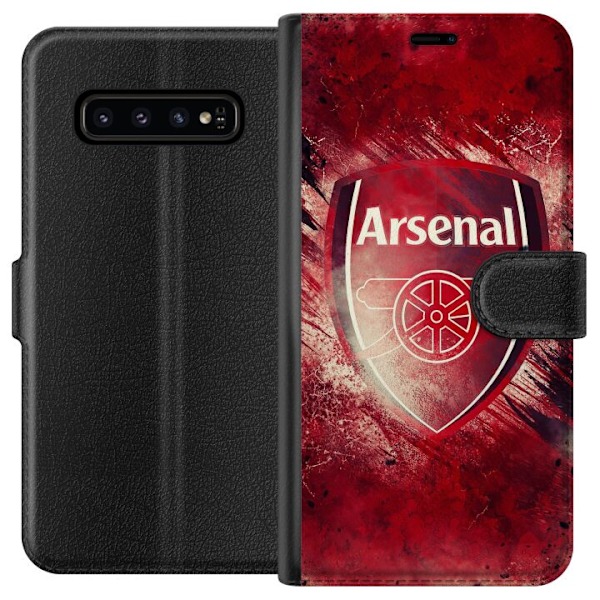 Samsung Galaxy S10 Tegnebogsetui Arsenal Fodbold
