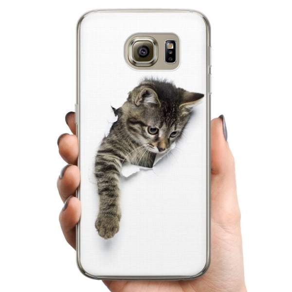 Samsung Galaxy S6 TPU Mobildeksel Katt