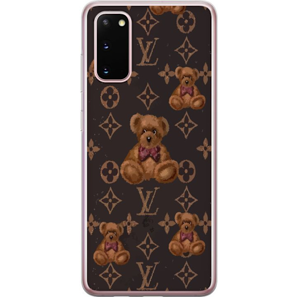 Samsung Galaxy S20 Läpinäkyvä kuori Louis Vuitton Teddykarhu Kuvio Ylellinen Muotisuunnittelu Suosittu Motiivi Muoti-Trendi Ylelliset Asusteet