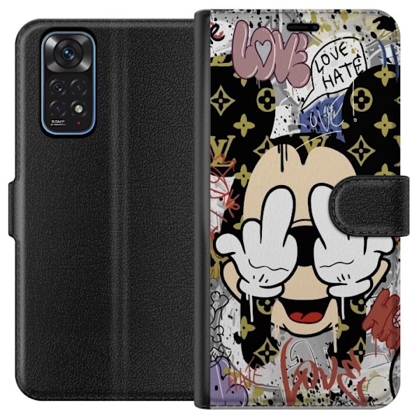 Xiaomi Redmi Note 11 Tegnebogsetui Mickey Mouse