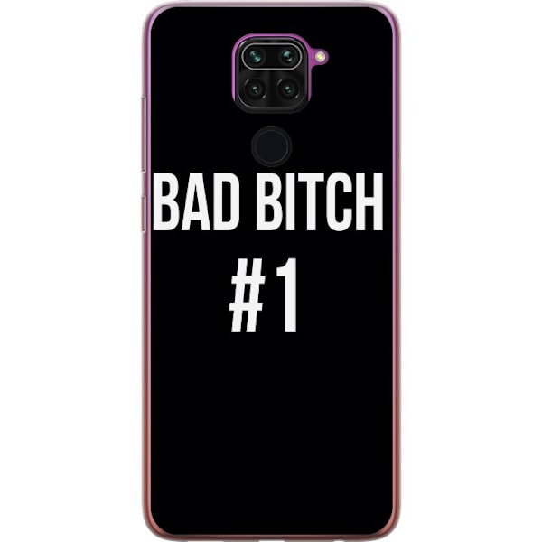 Xiaomi Redmi Note 9 Genomskinligt Skal Bad Bitch #1