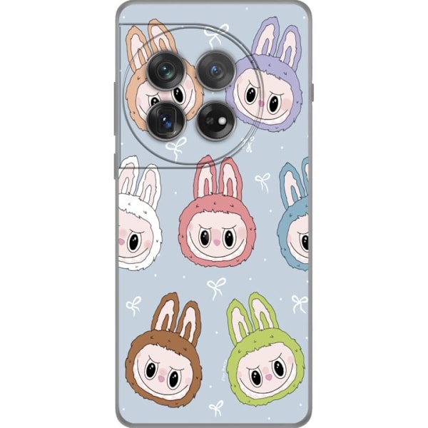 OnePlus 12 Läpinäkyvä kuori Pastel Labubu