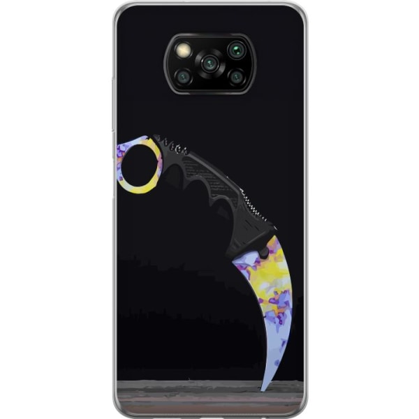 Xiaomi Poco X3 NFC Gennemsigtig cover Karambit / Butterfly / M