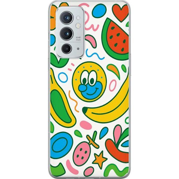 OnePlus 9RT 5G Läpinäkyvä kuori Perhosverho