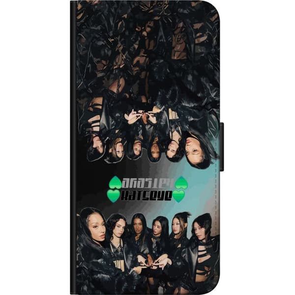 Kompatibel Tegnebogsetui til Huawei Y6 (2019) KATSEYE svart gruppcollage sort